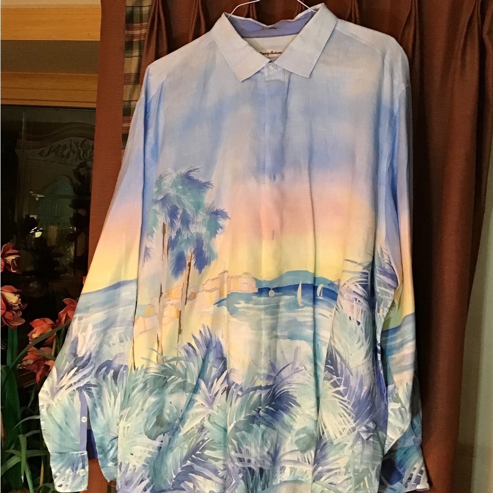 NWOT Tommy Bahama Stunning Long Sleeve Button Down Shirt in XXL - Picture 1 of 4